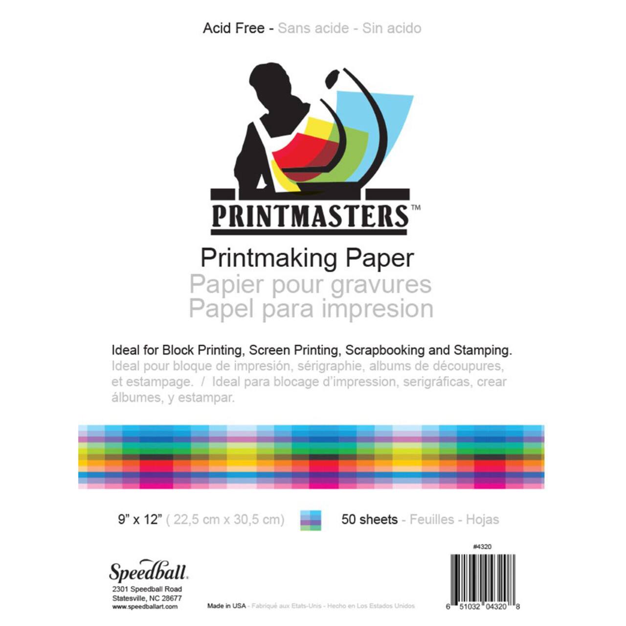 Printmasters™ Speedball® Printmaking Paper, 9" x 12"